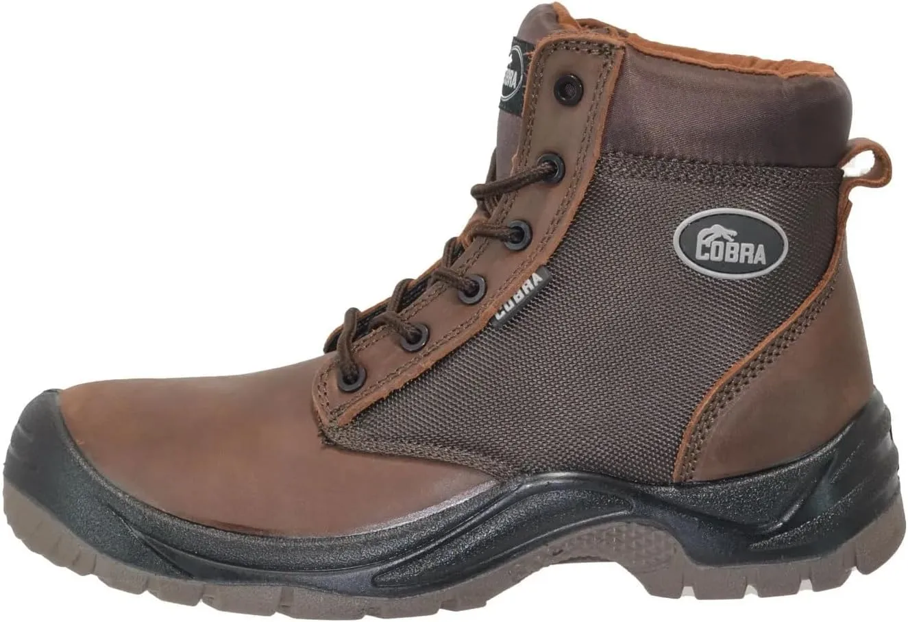 Soft Toe Work Boots for Men Cobra Boot, Men's Industrial & Construction Shoes, Comfortable, Non-slip Safety Shoes