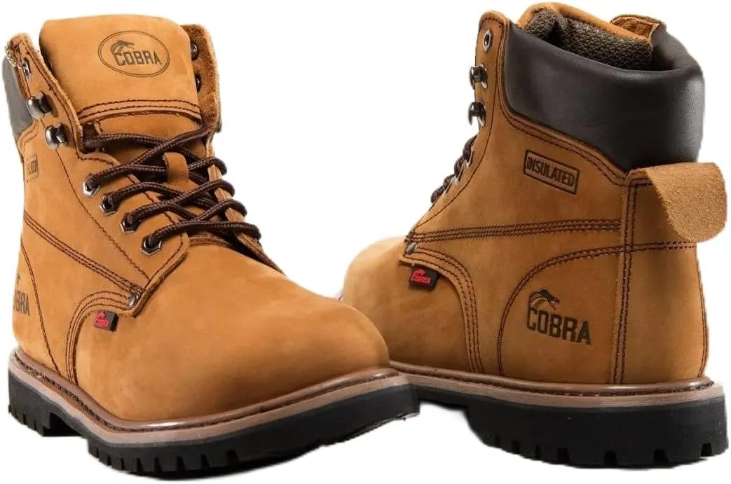 Soft Toe Work Boots for Men Cobra Boot, Men's Industrial & Construction Shoes, Comfortable, Non-slip Safety Shoes