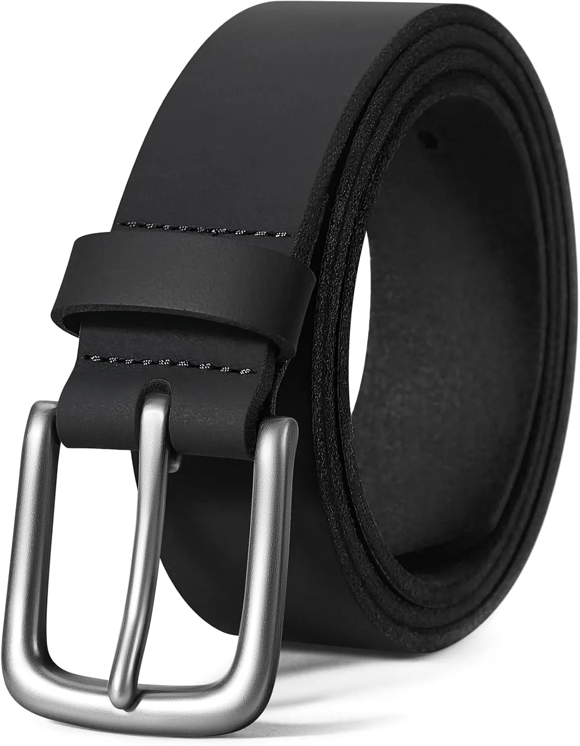 VATAN Men's Genuine Leather Casual Every Day Jeans Belts, Handmade Men Leather Belt with Gift Box