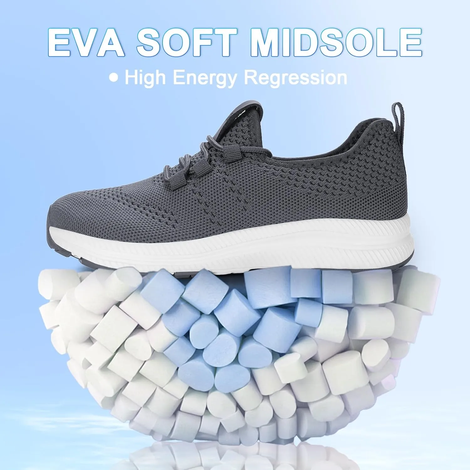 Wide Toe Box Shoes Women Non-Slip Wide Width Sneakers Ultra Light Extra Wide Road Running Shoes for Women Breathable Tennis Walking Gym Workout Trainer 6-12
