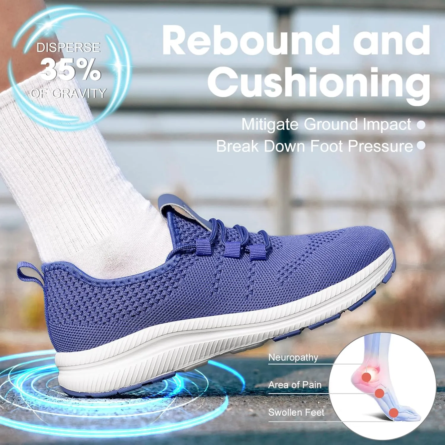 Wide Toe Box Shoes Women Non-Slip Wide Width Sneakers Ultra Light Extra Wide Road Running Shoes for Women Breathable Tennis Walking Gym Workout Trainer 6-12