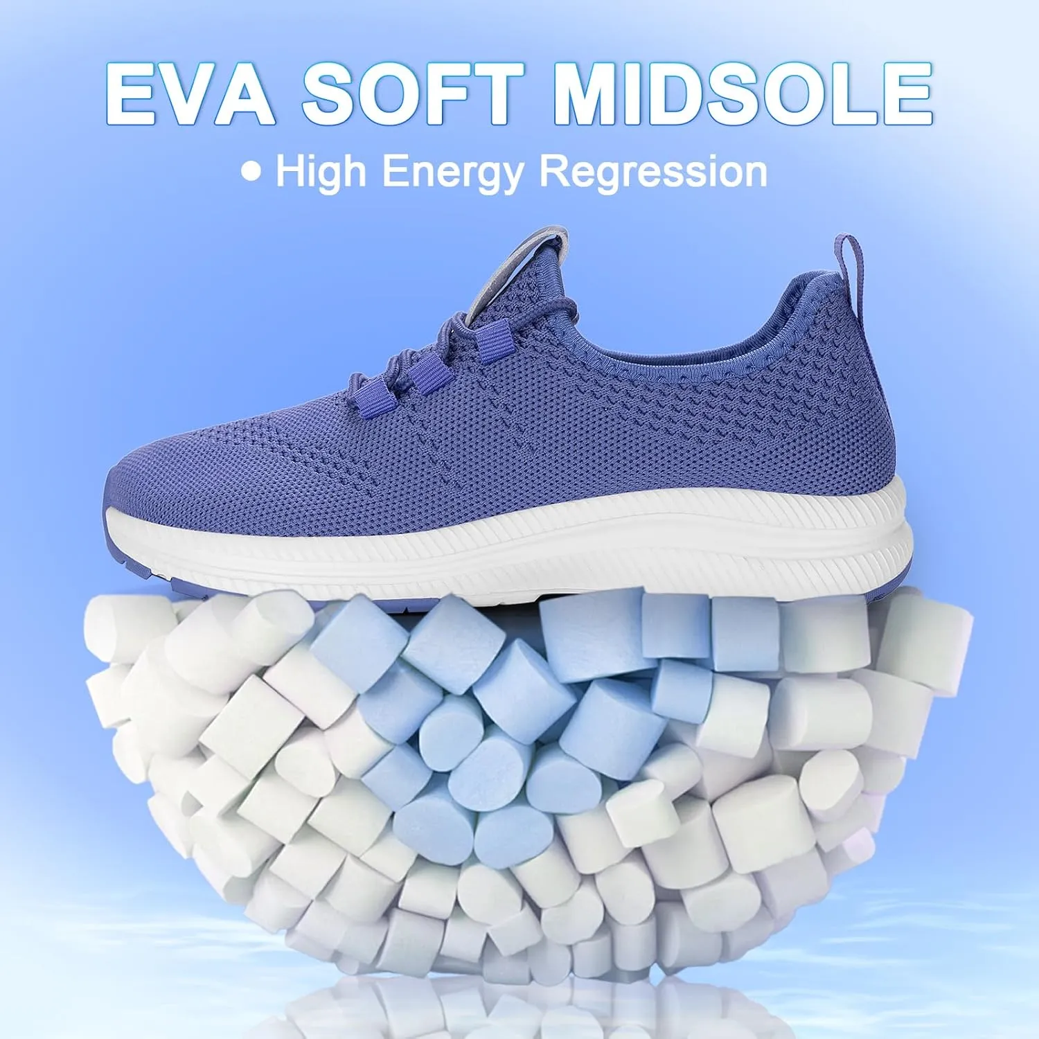 Wide Toe Box Shoes Women Non-Slip Wide Width Sneakers Ultra Light Extra Wide Road Running Shoes for Women Breathable Tennis Walking Gym Workout Trainer 6-12