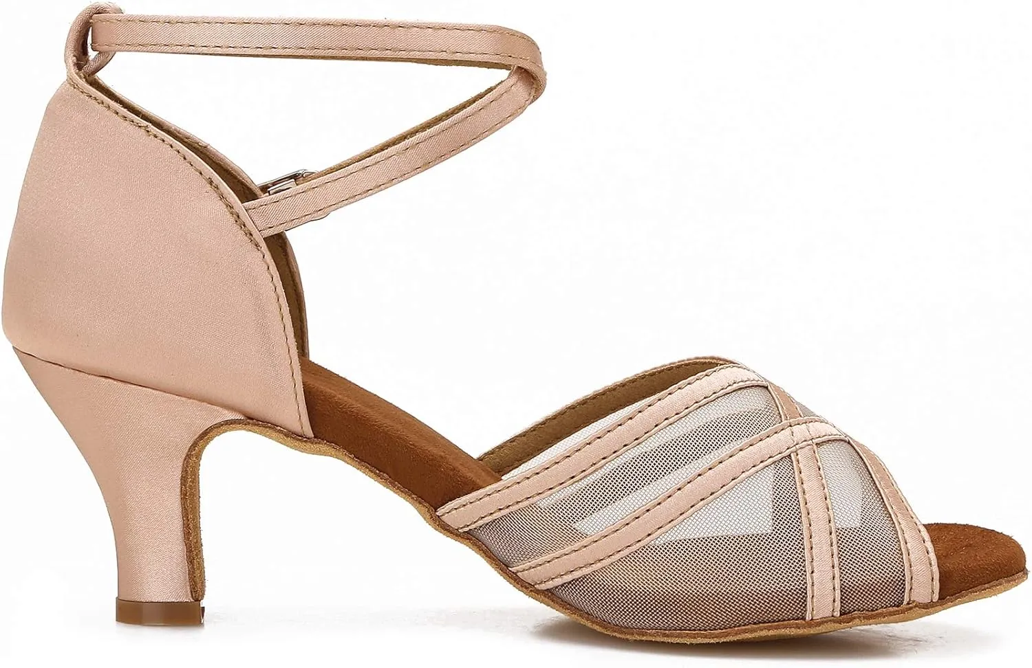 Women's Latin Dance Shoes Female's Ballroom Salsa Dance Shoes Gold Silver 2.5 Inch Heel