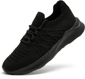 Womens Lightweight Road Running Shoes Slip On Walking Sneakers Suitable for Outdoor Sports Gym and Daily Wear All Day with Breathable Upper and Elastic Sole
