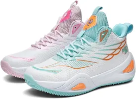 Womens Mens Basketball Shoes Lightweight Fashion Athletic Sneakers Breathable Comfortable Non Slip Unisex-Adult Outdoor Sports Training Shoes for Running Walking
