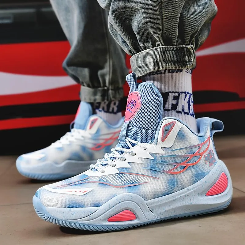 Womens Mens Basketball Shoes Lightweight Fashion Athletic Sneakers Breathable Comfortable Non Slip Unisex-Adult Outdoor Sports Training Shoes for Running Walking