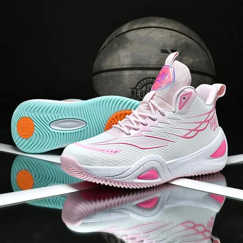 Womens Mens Basketball Shoes Lightweight Fashion Athletic Sneakers Breathable Comfortable Non Slip Unisex-Adult Outdoor Sports Training Shoes for Running Walking
