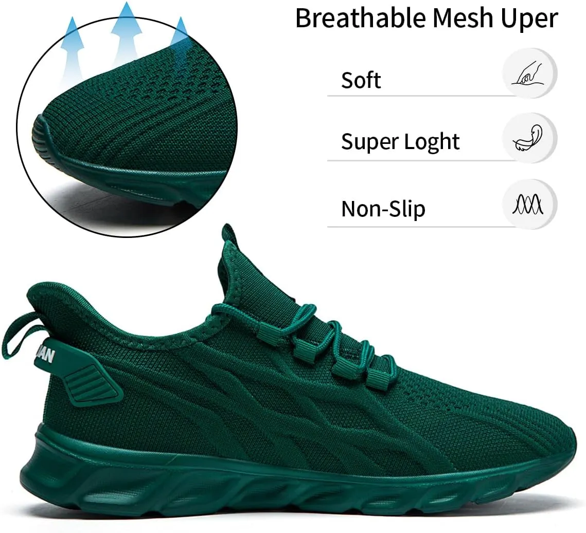 Womens Walking Shoes Slip On Sneakers Tennis Shoes Running Sport Workout Gym Shoes Athletic Non Slip Lightweight Breathable Fashion Casual Shoes for Travel Work