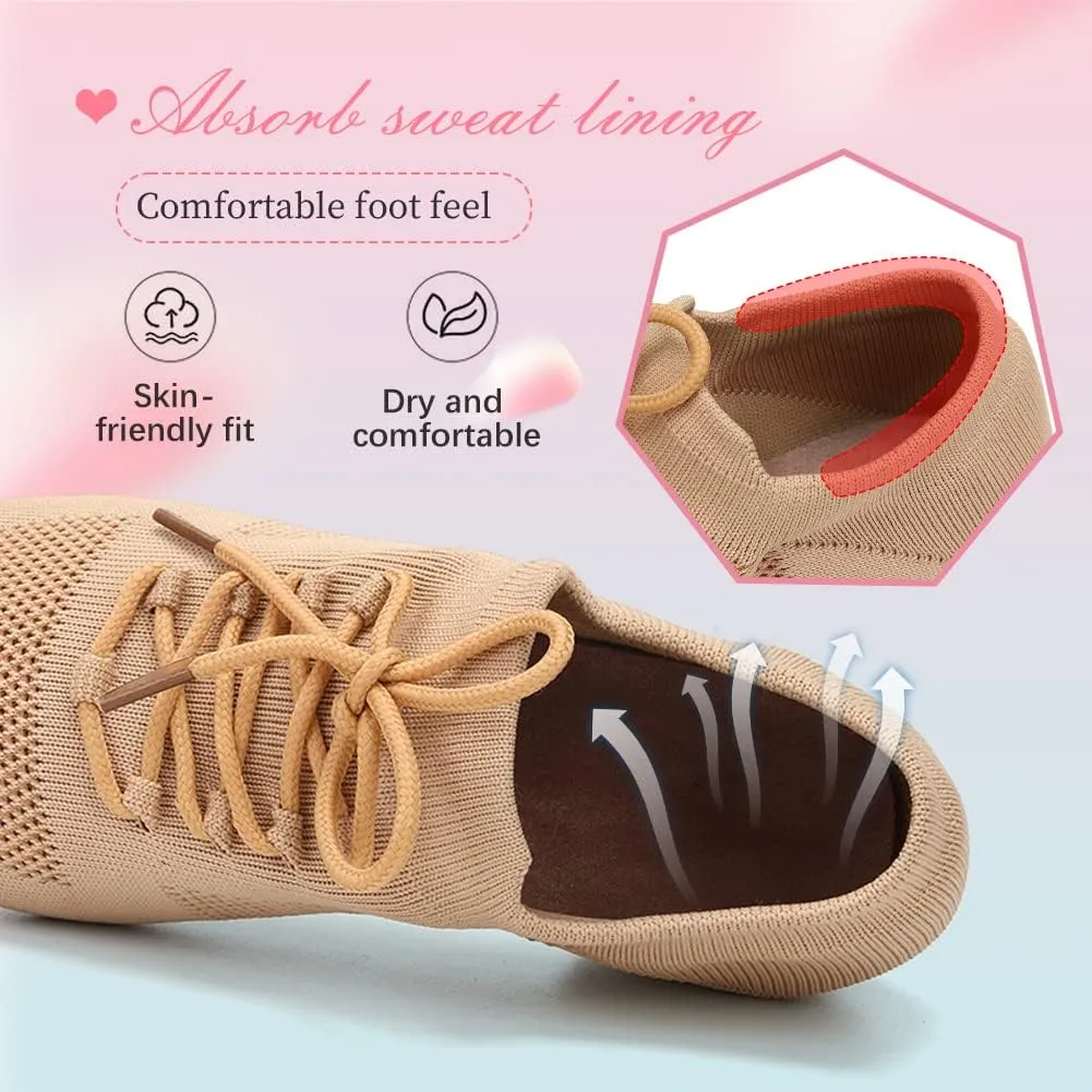 YKXLM Women's Standard Practice Shoes Latin Tango Salsa Dance Shoes for Women Low Heels Ballroom
